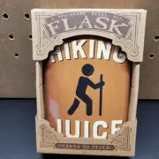 Trixie & Milo "Hiking Juice" Whiskey Flask - Stainless Steel 8 OZ. New