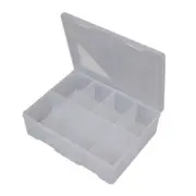 FISCHER 350 x 270 x 100mm 8 Comparts Clear XLarge Deep Storage Box 1H-098