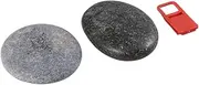 COHEALI 2pcs Natural Raw Stones with Bracket Hand-Painted Stones for DIY Art Home Decorative Rocks for Boys and Girls (8-10cm Random)