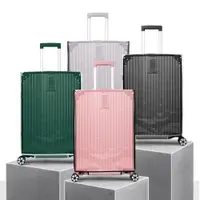 在飛比找ETMall東森購物網優惠-透明托運加厚防刮帆布行李箱