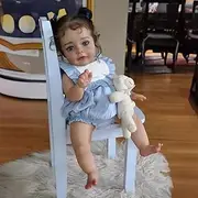 Lifelike Reborn Baby Dolls Reborn Dolls 22 Inch Silicone Full Body Boy Waterproof Anatomically Correct Baby Doll Soft, Look Like Real Baby Feeling Realistic, with Accessories Set for Kids