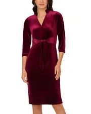 Adrianna Papell Velvet Sheath Dress