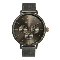 在飛比找momo購物網優惠-【MANGO】簡約三眼時尚米蘭帶腕錶-MA6766L-GY(