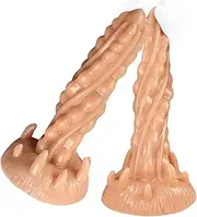 Anal Plug Huge Monster Dildo Butt Plug with Suction Cup Anal Dildo Sex Toy G-Spot Anus Expansion Men Big Anal Plug for Women(Flesh)