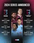 2024 STATE OF ORIGIN DRAW NRL BIG 420mm RUGBY MATCH FIXTURE POSTER,DRAWS NSW QLD