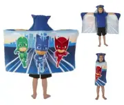 Kids Hooded Towel Wrap Bath Beach Cover Poncho PJ Masks Cotton Pool 50x24 Child