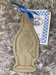 BROWN BAG COOKIE MOLD 1988 TALL DRESSED RABBIT 8 1/2"