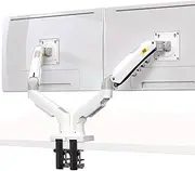 [NB North Bayou] Dual Monitor Desk Mount Stand Full Motion Swivel Computer Monitor Arm for Two Screens 17-27 Inch with 4.4~19.8lbs Load Capacity for Each Display F160-W