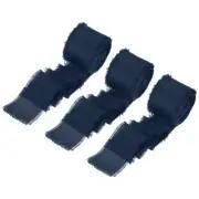3 Rolls Silk Satin Ribbon, 1.5" 10 Yards Chiffon Fabric Ribbon Dark Blue