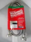 4ft Fluidmaster Stainless Steel Washing Machine Hose- 3/4 Fght x 3/4" Fght