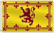 3×5 FT Scottish Lion Flag,Large Scottish Rampant National Decor,Double Side Digital Printed 75D Polyester Banner With Canvas Header Brass Grommet