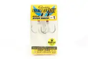Gamakatsu 67889 Treble Hook RB MH FT Feather Hyper Shield Size 1 (3738)