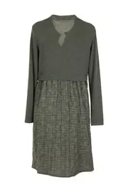 Knit & Crush Jacquard Tunic--HAM-97136F