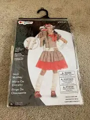 Disguise Girl's Sock Monkey Costume Size Small