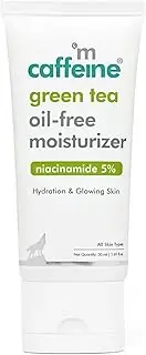 [mCaffeine] Green Tea Oil-Free Moisturizer with Niacinamide | Hyaluronic Acid for 24h Hydration & Glowing Skin| Reduce Blemishes & Acne Marks | Antioxidant Rich & Lightweight | For Oily Skin - 50 ml