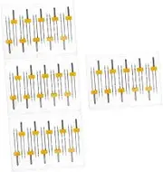 SEWACC 4sets Multi-Function Sewing Needles Twin Needles Sturdy Iron Material 8 Sizes Set 10pcs*4