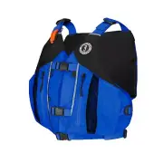 Mustang Survival MV807N MS Solaris High Back Adult Kayak PFD Blue Life Vest M/L