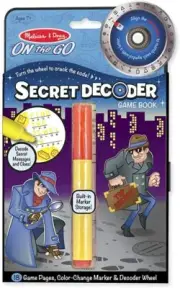 NEW Melissa & Doug On The Go Secret Decoder SPY MYSTERY Travel Game Book