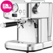 20 Bar Pro Espresso Machine | Stainless Steel Espresso Maker, Milk Frother