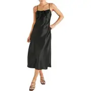 NWT SEED HERITAGE Black Slip Size 12 RRP $169.95