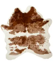 Luxe Faux Fur Luxe Machine Washable Faux Hide Rug