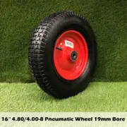 16" 4.8/4.00-8 Wheelbarrow Cart Trolley Barrow Wheel wheels Tyres 19MM Bore
