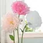 Artificial Mesh Red Yarn Flower Peony Peony Big Flower Wedding Decoration Stage