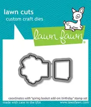 Lawn Fawn Spring Basket Add-On- Birthday Lawn Cuts Die