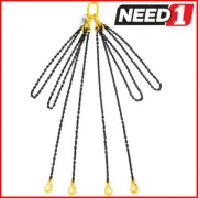 Lift Safe Grade 80 4 Leg Lifting Chain Sling with Clevis Self Locking Hook