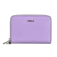 在飛比找Yahoo奇摩購物中心優惠-FURLA Babylon金字LOGO防刮牛皮2卡拉鍊錢包(