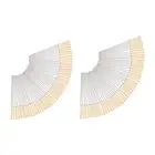 50x Barbecue Skewers Kabob Skewers Reusable with Wooden Handle Kebob Sticks