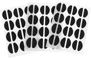 84 Pairs Glasses Nose Pad Eyeglass Nasal Right Sleeping Replacement Strips Anti-slip Nose Pads Self Adhesive Nose Pads Black