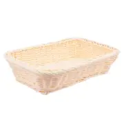 Bread Warming Basket with Stone Storage Baskets Plastic Woven Fruit Egg