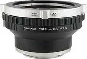 [XPIMAGE] 0.71X Optical Focal Reducer Lens Mount Adapter for Pentax 645 Lens to Leica or Panosonic L Mount Camera