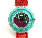 NEW Swatch Scuba 200 Watch TIPPING COMPASS SDK111 with Case & Papers 1993 Gents