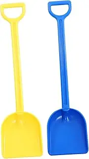 2Pcs Beach Shovel Plastic Sand Shovel with Long Handle for Outdoor Fun Lightweight and Safe Garden Tools for Boys for Sand Pits and Beaches
