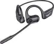 CPTEA Bluetooth Headset with Mic Open Ear Headphones Dual Connect Bluetooth 5.4