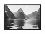 New Zealands Fjords Framed Print Fine Art Poster Print