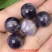 5pcs Natural dreamy amethyst mini ball quartz crystal 16mm sphere gem healing