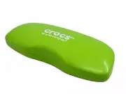 NEW Crocs Eyewear Lime Green Hard Metal Clamshell Eyeglasses Case