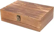 Parliky Wooden Craft Storage Box Trumpet Small Trinket Box Decorative Wooden Storage