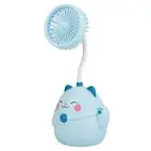 Usb Fan Long Standby Time Powerful Summer Mini Electric Usb Fan Makeup Brush
