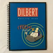 Vintage Dilbert Comic Office Meeting Book Spiral Bound Notebook Journal 11x9”