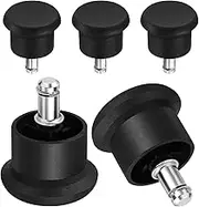 VICASKY 5pcs Chairs Glide castors Glides Replacement Furniture Floor Gliders for Office Home Felt Slider Desk Chair no Wheels Swivel Black Gaming