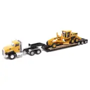 Cat CT660 Day Cab TRACTOR & 163H Motor Grader Lowboy 1/87 DIECAST MASTERS 84414