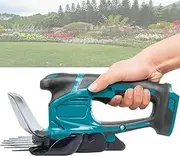 Cordless Grass Shear, Cordless Hedge Trimmer for Battery, 2-in-1 Mini Handheld Electric Grass Shears,Operated Shrubbery Trimmer for Garden, Lawn (Battery and Charger Included)