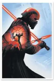 Star Wars The Rise of Skywalker Rey Vs Kylo Ren Saber Poster Print Art Mondo
