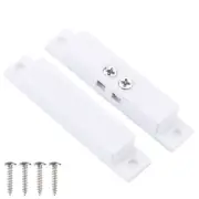 4 Pcs N.C. Wired Door Alarm Magnetic Contact Sensor, Magnetic Reed Switch,White