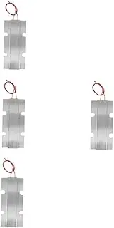 HOLIDYOYO 4pcs Buffet Stove Electric Hot Plate Heater Electric Fireplaces Electric Food Warmers Ceramic Plate for Heating Garage Heat Club Car Precedent Front End Silver Stainless Steel