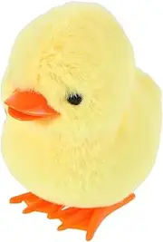 Milisten Adorable Wind Up Duck Plush for Interactive Jumping Duckling Cute Animal Plaything for Engaging Clockwork Travel Companion Present for Festivals